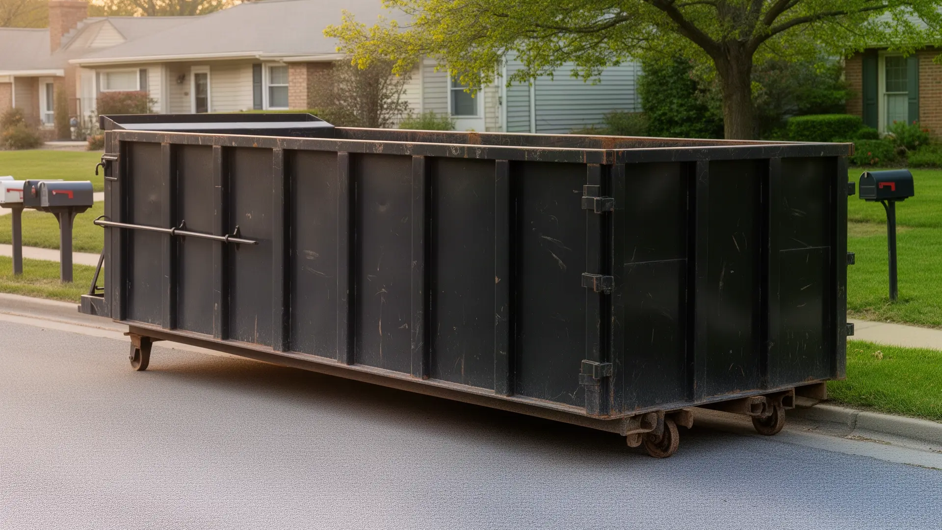 Roll-off dumpster from Rocky Creek Dumpsters in Fort Worth, TX